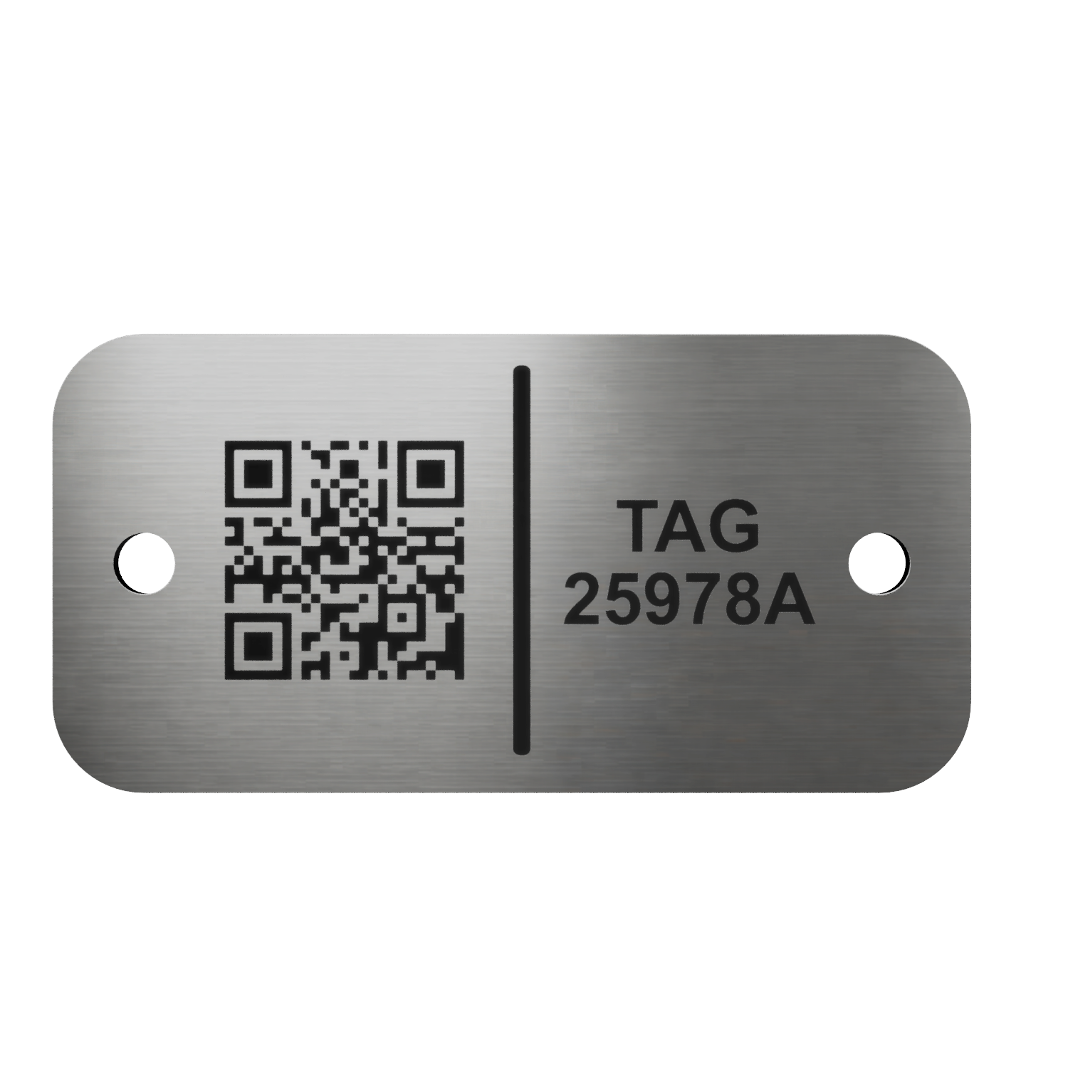 Laser-engraved metal asset labels